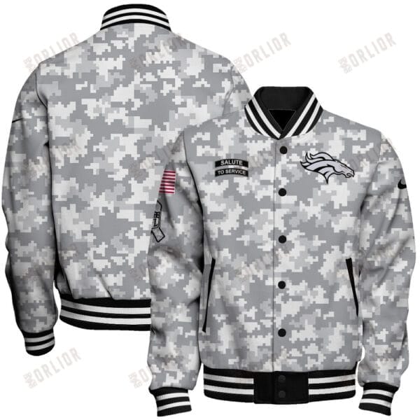 Denver Broncos National Football League Arctic Camo Unisex Varsity Jacket AMCVJK0000185