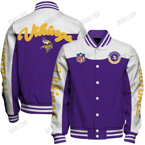 Minnesota Vikings  Unisex Athletic Legacy Varsity Jacket AMCVJK0000205