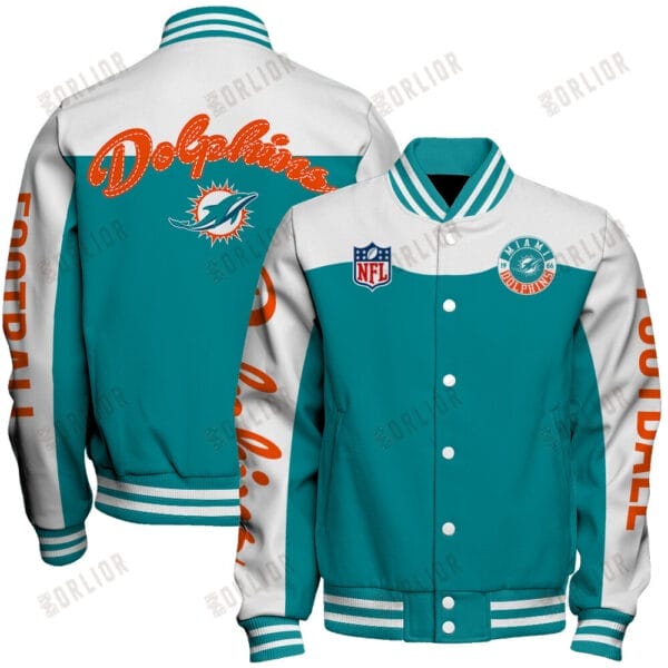 Miami Dolphins  Unisex Athletic Legacy Varsity Jacket AMCVJK0000206