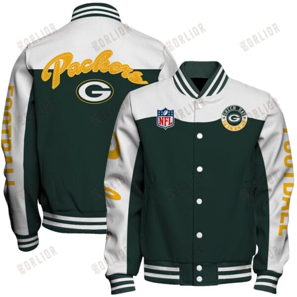 Green Bay Packers  Unisex Athletic Legacy Varsity Jacket AMCVJK0000214