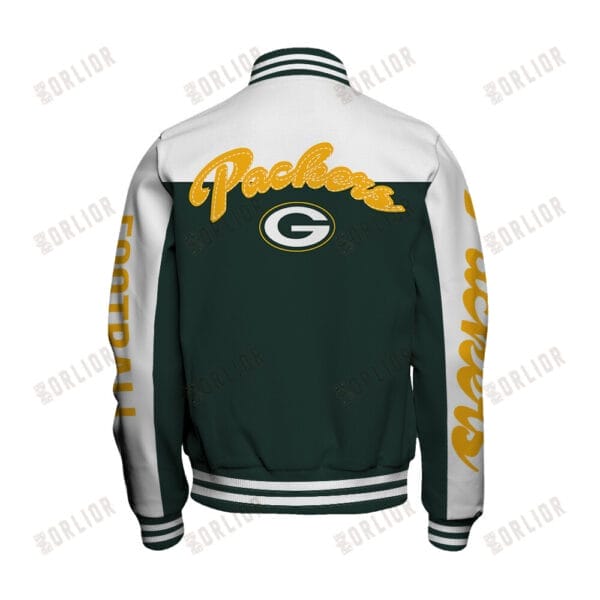 Green Bay Packers  Unisex Athletic Legacy Varsity Jacket AMCVJK0000214 - Image 3