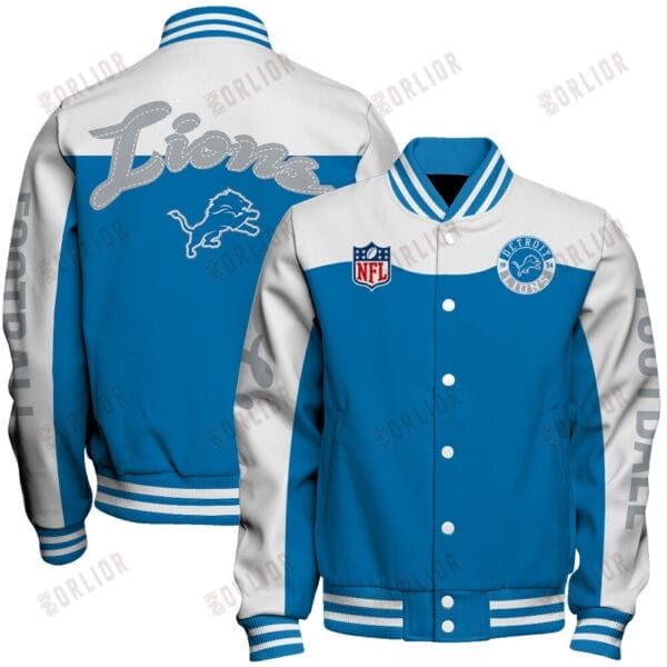 Detroit Lions  Unisex Athletic Legacy Varsity Jacket AMCVJK0000215