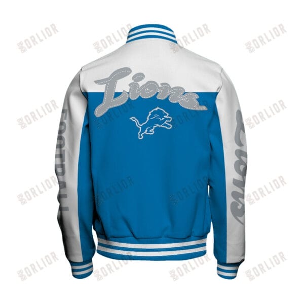 Detroit Lions  Unisex Athletic Legacy Varsity Jacket AMCVJK0000215 - Image 3