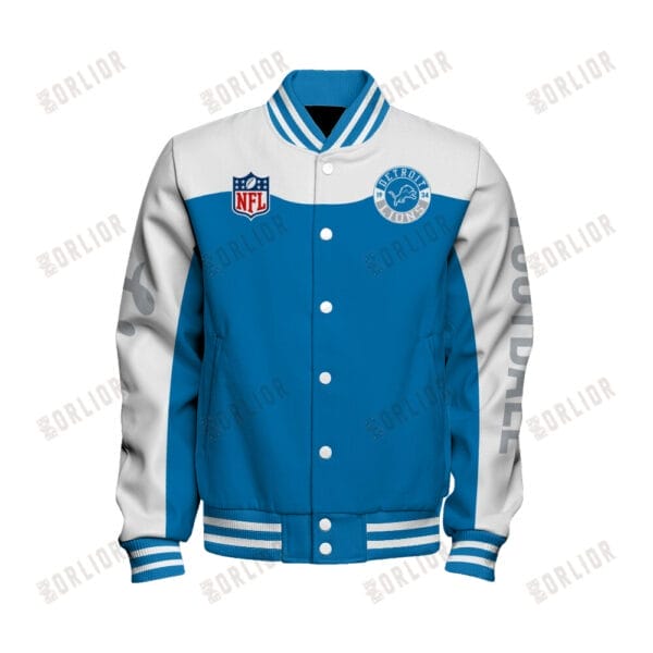 Detroit Lions  Unisex Athletic Legacy Varsity Jacket AMCVJK0000215 - Image 2