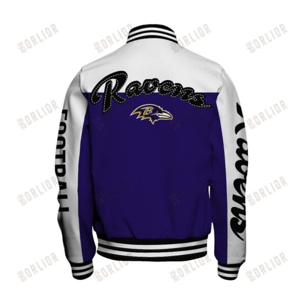 Baltimore Ravens  Unisex Athletic Legacy Varsity Jacket AMCVJK0000223 - Image 3
