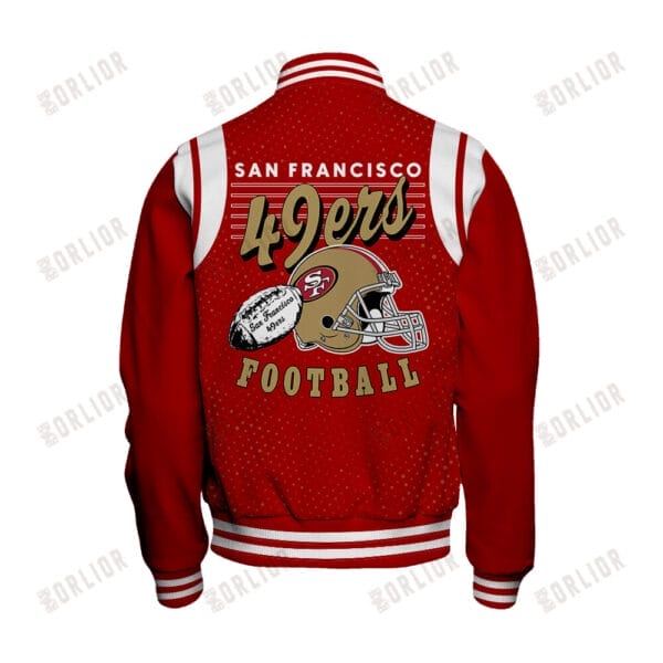 San Francisco 49ers Unisex Athletic Legacy Varsity Jacket AMCVJK0000235 - Image 3