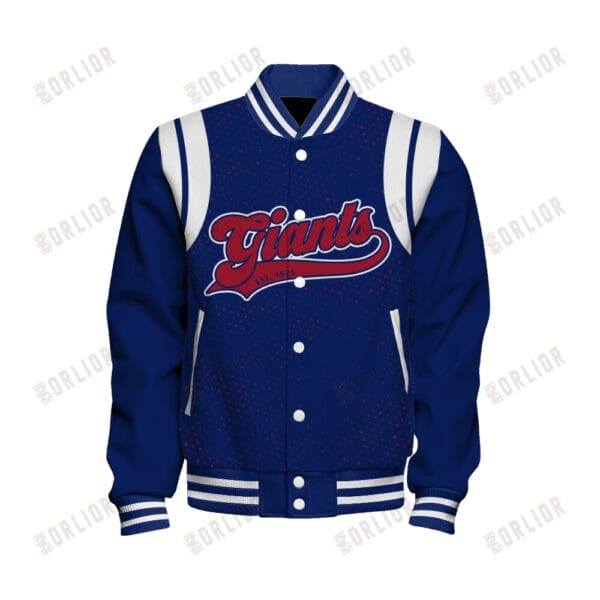 New York Giants Unisex Athletic Legacy Varsity Jacket AMCVJK0000239 - Image 2