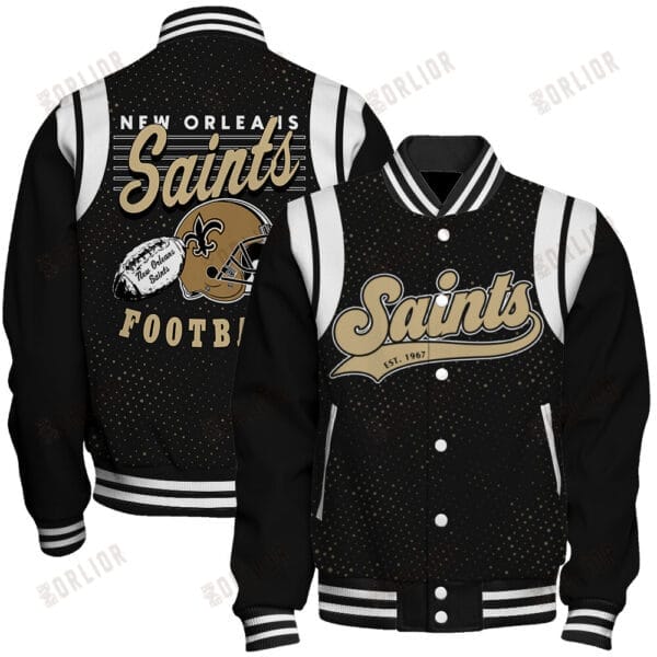 New Orleans Saints Unisex Athletic Legacy Varsity Jacket AMCVJK0000240