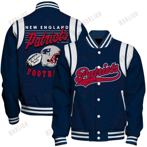 New England Patriots Unisex Athletic Legacy Varsity Jacket AMCVJK0000241