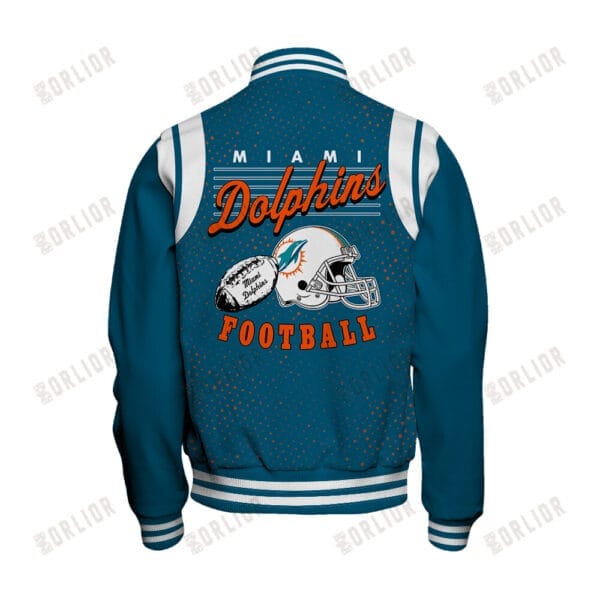 Miami Dolphins Unisex Athletic Legacy Varsity Jacket AMCVJK0000243 - Image 3