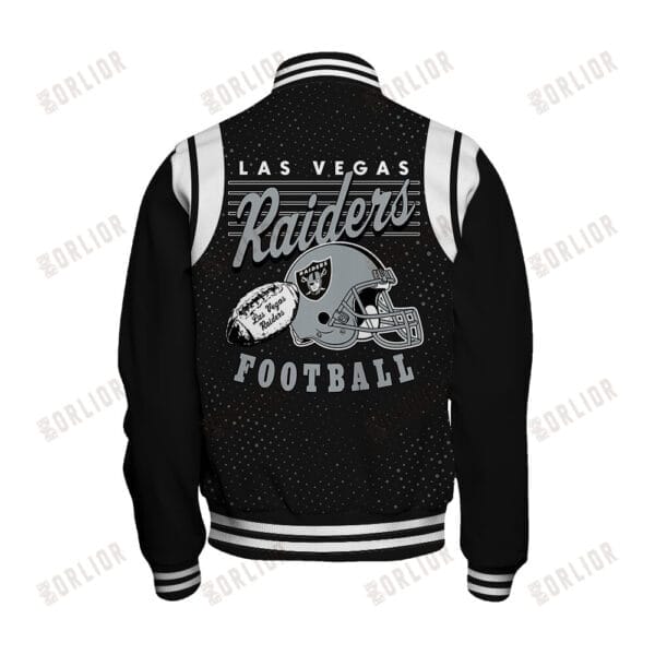 Las Vegas Raiders Unisex Athletic Legacy Varsity Jacket AMCVJK0000246 - Image 3