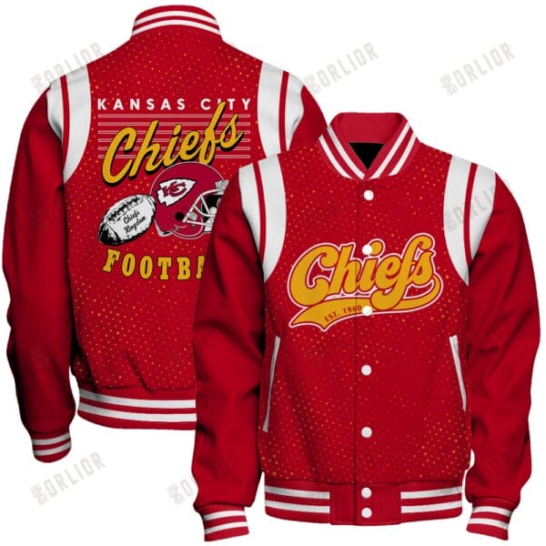 Kansas City Chiefs Unisex Athletic Legacy Varsity Jacket AMCVJK0000247