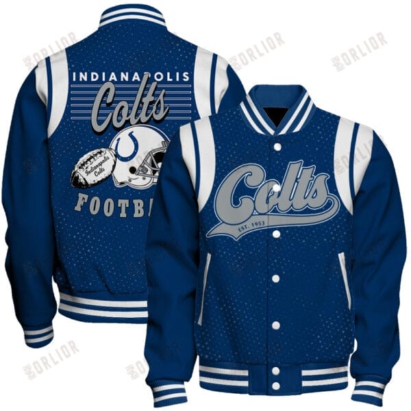 Indianapolis Colts Unisex Athletic Legacy Varsity Jacket AMCVJK0000249