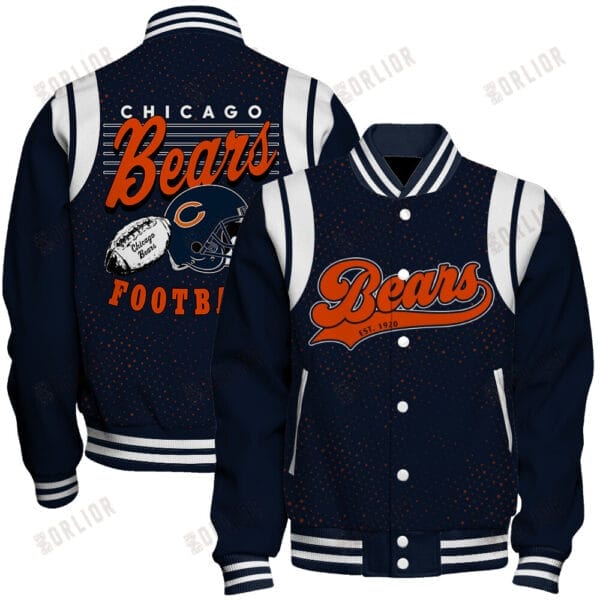 Chicago Bears Unisex Athletic Legacy Varsity Jacket AMCVJK0000257