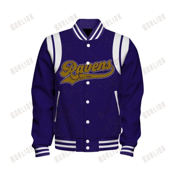Baltimore Ravens Unisex Athletic Legacy Varsity Jacket AMCVJK0000228 - Image 2