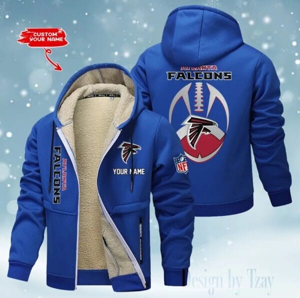 Atlanta Falcons Premium Personalized Zip-Up Velvet Jacket AMCZUVJK000025 - Image 9