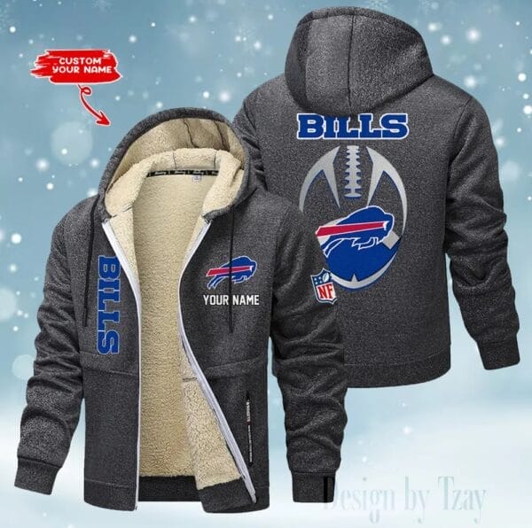 Buffalo Bills Premium Personalized Zip-Up Velvet Jacket AMCZUVJK000043 - Image 3