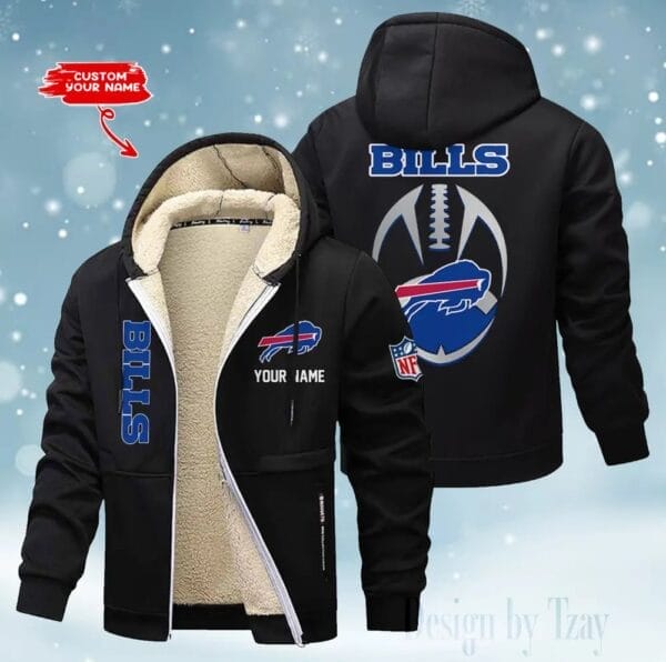 Buffalo Bills Premium Personalized Zip-Up Velvet Jacket AMCZUVJK000043 - Image 4
