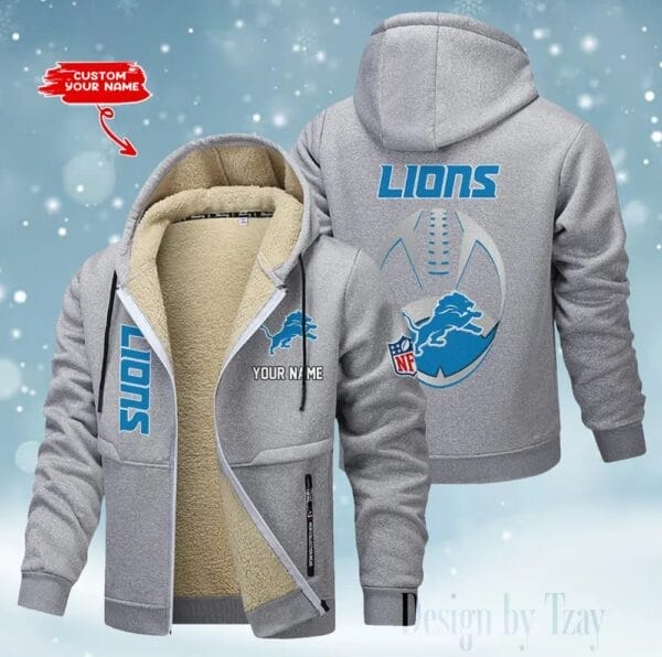 Detroit Lions Premium Personalized Zip-Up Velvet Jacket AMCZUVJK000034 - Image 7