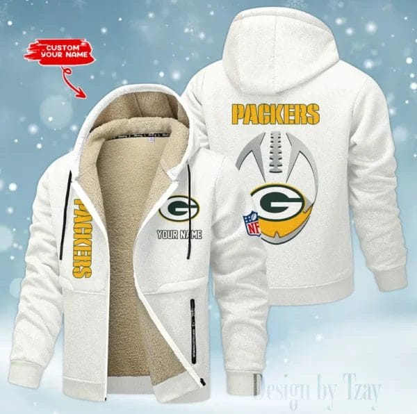 Green Bay Packers Premium Personalized Zip-Up Velvet Jacket AMCZUVJK000035