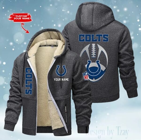 Indianapolis Colts Premium Personalized Zip-Up Velvet Jacket AMCZUVJK000036 - Image 5