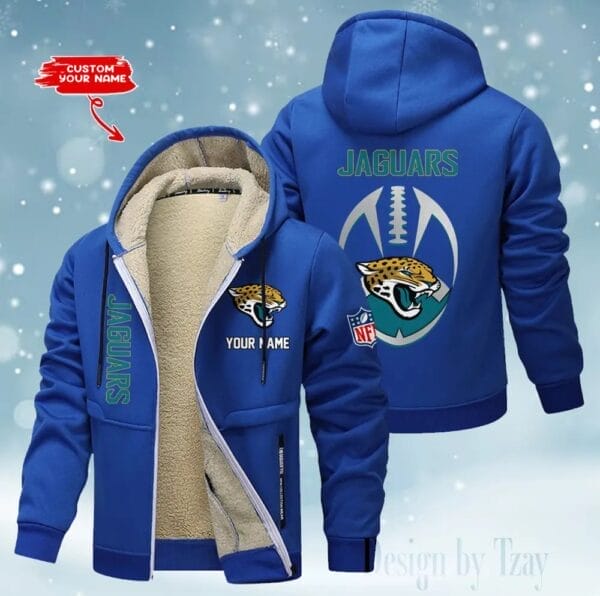 Jacksonville Jaguars Premium Personalized Zip-Up Velvet Jacket AMCZUVJK000040 - Image 8