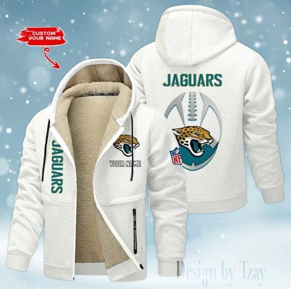 Jacksonville Jaguars Premium Personalized Zip-Up Velvet Jacket AMCZUVJK000040 - Image 9