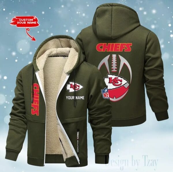 Kansas City Chiefs Premium Personalized Zip-Up Velvet Jacket AMCZUVJK000038 - Image 8