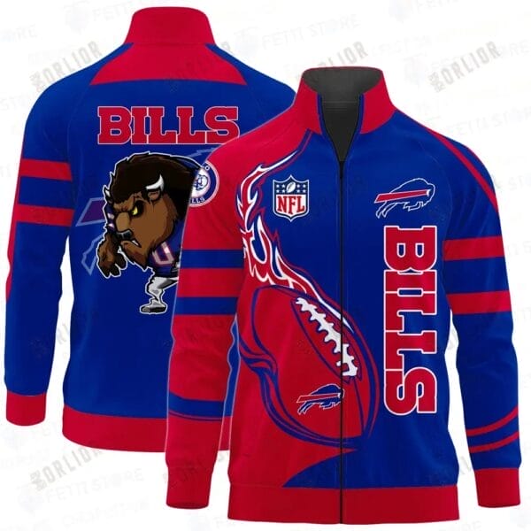 Buffalo Bills Premium All-Over Print Stand Collar Jacket AMCSCJK000073
