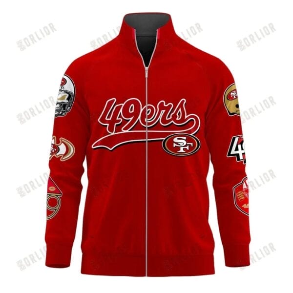 San Francisco 49ers Premium All-Over Print Stand Collar Jacket AMCSCJK000076 - Image 2