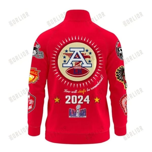 Kansas City Chiefs Premium All-Over Print Stand Collar Jacket AMCSCJK000077 - Image 3