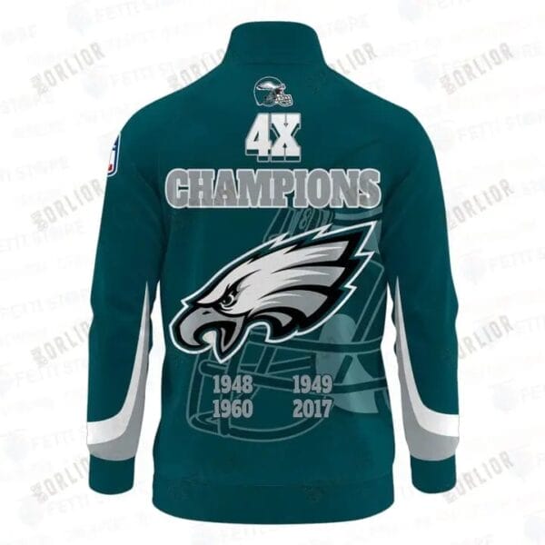 Philadelphia Eagles Premium All-Over Print Stand Collar Jacket AMCSCJK000080 - Image 2