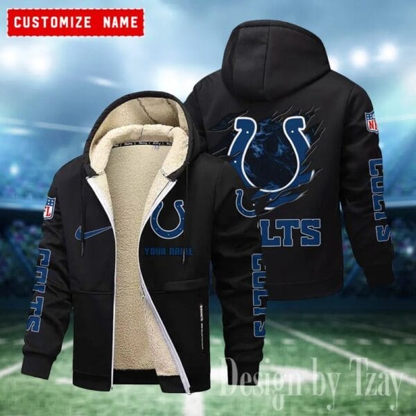 Indianapolis Colts Premium Personalized Zip-Up Velvet Jacket AMCZUVJK000022 - Image 7