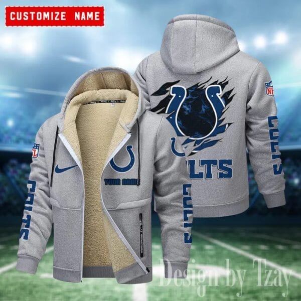 Indianapolis Colts Premium Personalized Zip-Up Velvet Jacket AMCZUVJK000022 - Image 8