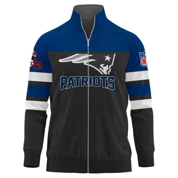 New England Patriots Premium Ultimate Game Day Stand Collar Jacket AMCSCJK000001 - Image 2