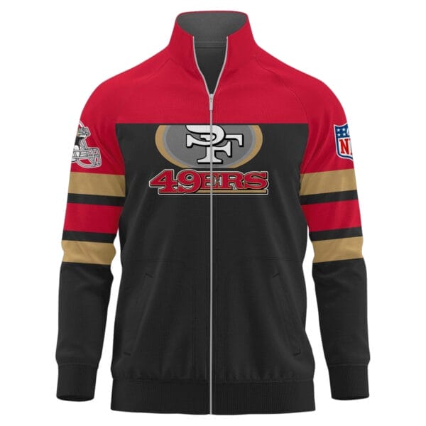 San Francisco 49ers Premium Ultimate Game Day Stand Collar Jacket AMCSCJK000002 - Image 2