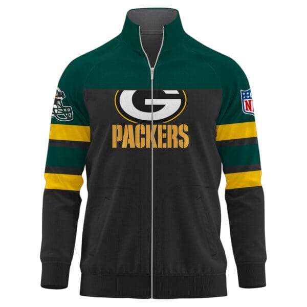 Green Bay Packers Premium Ultimate Game Day Stand Collar Jacket AMCSCJK000010 - Image 2