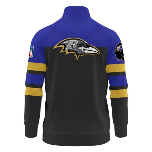 Baltimore Ravens Premium Ultimate Game Day Stand Collar Jacket AMCSCJK000009 - Image 3