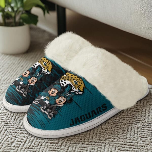 Jacksonville Jaguars Winter Comfy Cotton Fuzzy Slippers AMCFSL000026