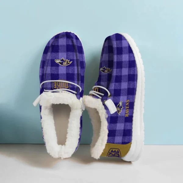 Baltimore Ravens Fuzzy Dude Shoes Winter Collection AMCFDUDE000067 - Image 2