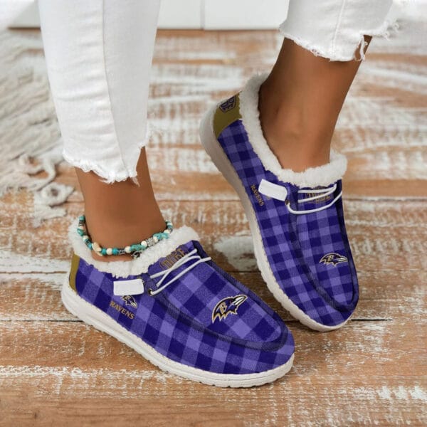 Baltimore Ravens Fuzzy Dude Shoes Winter Collection AMCFDUDE000067