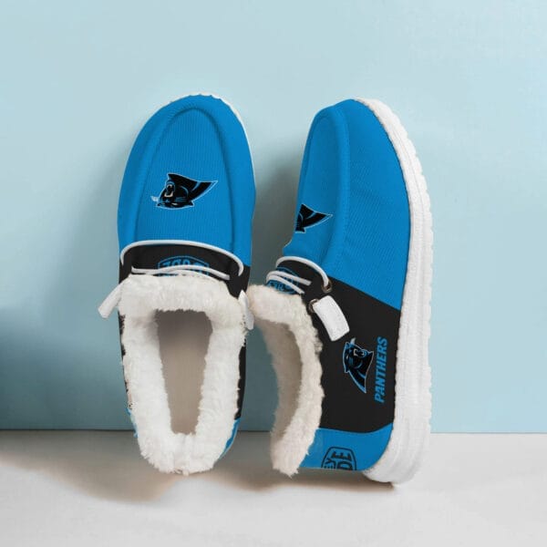 Carolina Panthers Fuzzy Dude Shoes Winter Collection AMCFDUDE000037 - Image 2