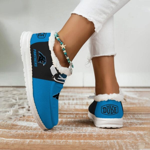 Carolina Panthers Fuzzy Dude Shoes Winter Collection AMCFDUDE000006 - Image 3