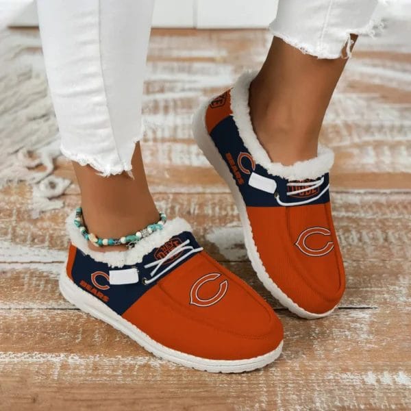 Chicago Bears Fuzzy Dude Shoes Winter Collection AMCFDUDE000038