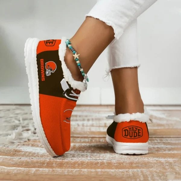 Cleveland Browns Fuzzy Dude Shoes Winter Collection AMCFDUDE000040 - Image 3