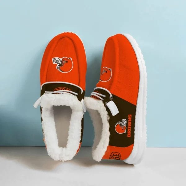Cleveland Browns Fuzzy Dude Shoes Winter Collection AMCFDUDE000008 - Image 2