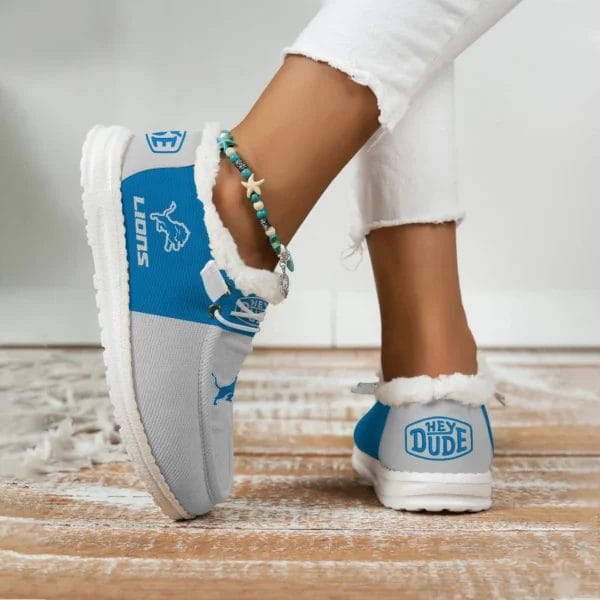 Detroit Lions Fuzzy Dude Shoes Winter Collection AMCFDUDE000043 - Image 3