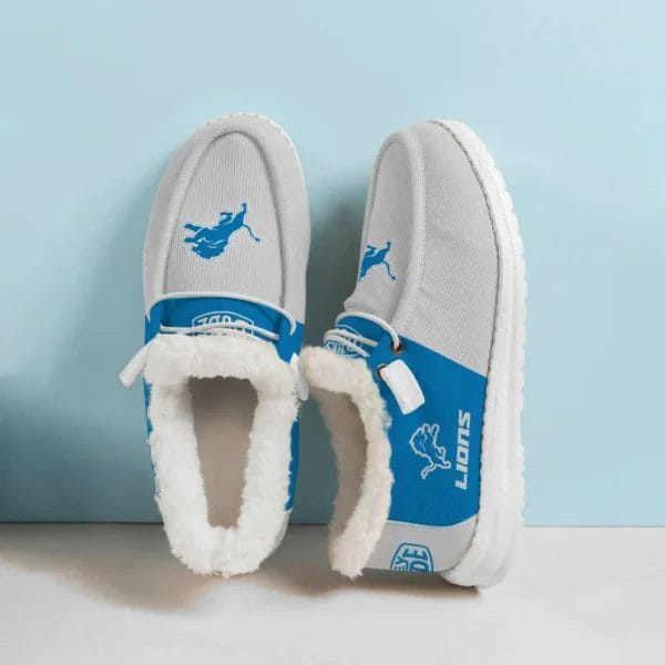 Detroit Lions Fuzzy Dude Shoes Winter Collection AMCFDUDE000011 - Image 2