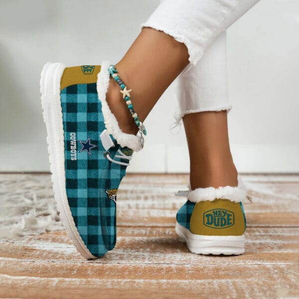 Jacksonville Jaguars Fuzzy Dude Shoes Winter Collection AMCFDUDE000079 - Image 3