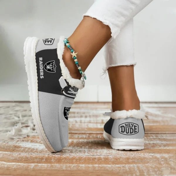 Las Vegas Raiders Fuzzy Dude Shoes Winter Collection AMCFDUDE000049 - Image 3